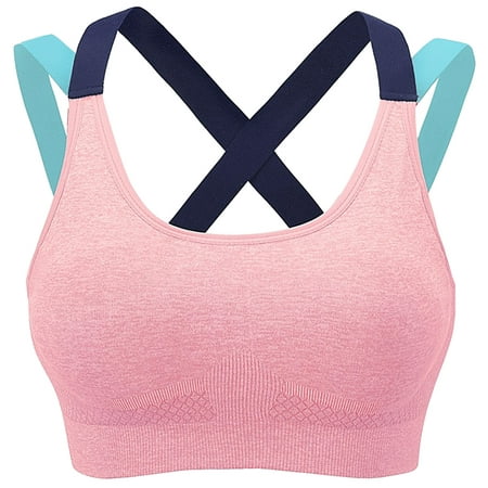 

cyber and Monday Deals Clearance under 5$ BUIgtTklOP No Boundaries Bras for Women Plus Size Women s Sports Bra Vest Push-Up Yoga Fitness Sports Bra With Removable Chest Pad
