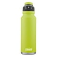 thumbnail image 1 of Coleman FreeFlow AUTOSEAL Stainless Steel Water Bottle, 40 oz (1.18 L), Spider Mum Green, 1 of 3
