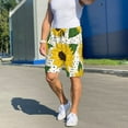 thumbnail image 4 of Haiem Sunflowers Men's Pajama Short with Soft Woven Cotton Elastic Waistband Sleep Short-X-Large, 4 of 9