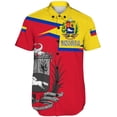 thumbnail image 5 of Nueva blusa estampada de manga corta 3D de Venezuela a la moda, informal, para uso diario, para deportes callejeros, unisex, con gráfico del emblema nacional venezolano, 5 of 5