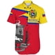 thumbnail image 5 of Nueva blusa estampada de manga corta 3D de Venezuela a la moda, informal, para uso diario, para deportes callejeros, unisex, con gráfico del emblema nacional venezolano, 5 of 5