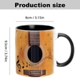 thumbnail image 3 of Gkeoshab Glass&Bottle Musical Notes Design Guitar Piano Coffee Mugs Creative Music Mug Violin Style Guitar Ceramic Mug Coffee Tea Milk Stave Cups With Handle Music For Friend Men Women Music Te, 3 of 8