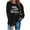 Black, variant on Women's Fashion Long Sleeve Round Neck T-Shirt Printing Loose Blouse Hoodless Sweatshirts Pink S