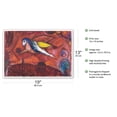 thumbnail image 2 of Song of Songs IV - From an Original Color Painting by Marc Chagall c.1958 - Master Art Print (Unframed) 13in x 19in, 2 of 4