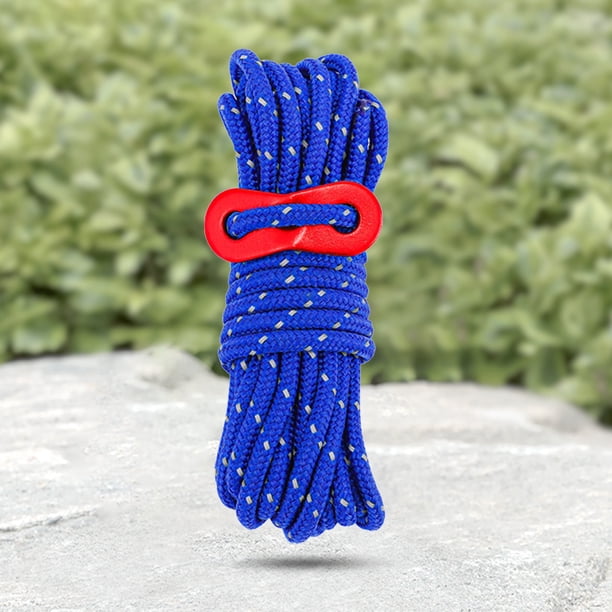 Cuerda Reflectante Al Aire Libre Reflective 4 Outdoor Rope 4M Windbreak Rope Tent Accesorios ( ) azul