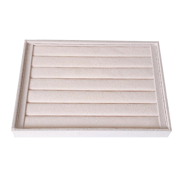 Caja de soporte de bandeja de almacenamiento de exhibición de , de inserción de cajones para niñas y mujeres, ligera - Estilo 04 Sunnimix Bandeja de terciopelo para joyas