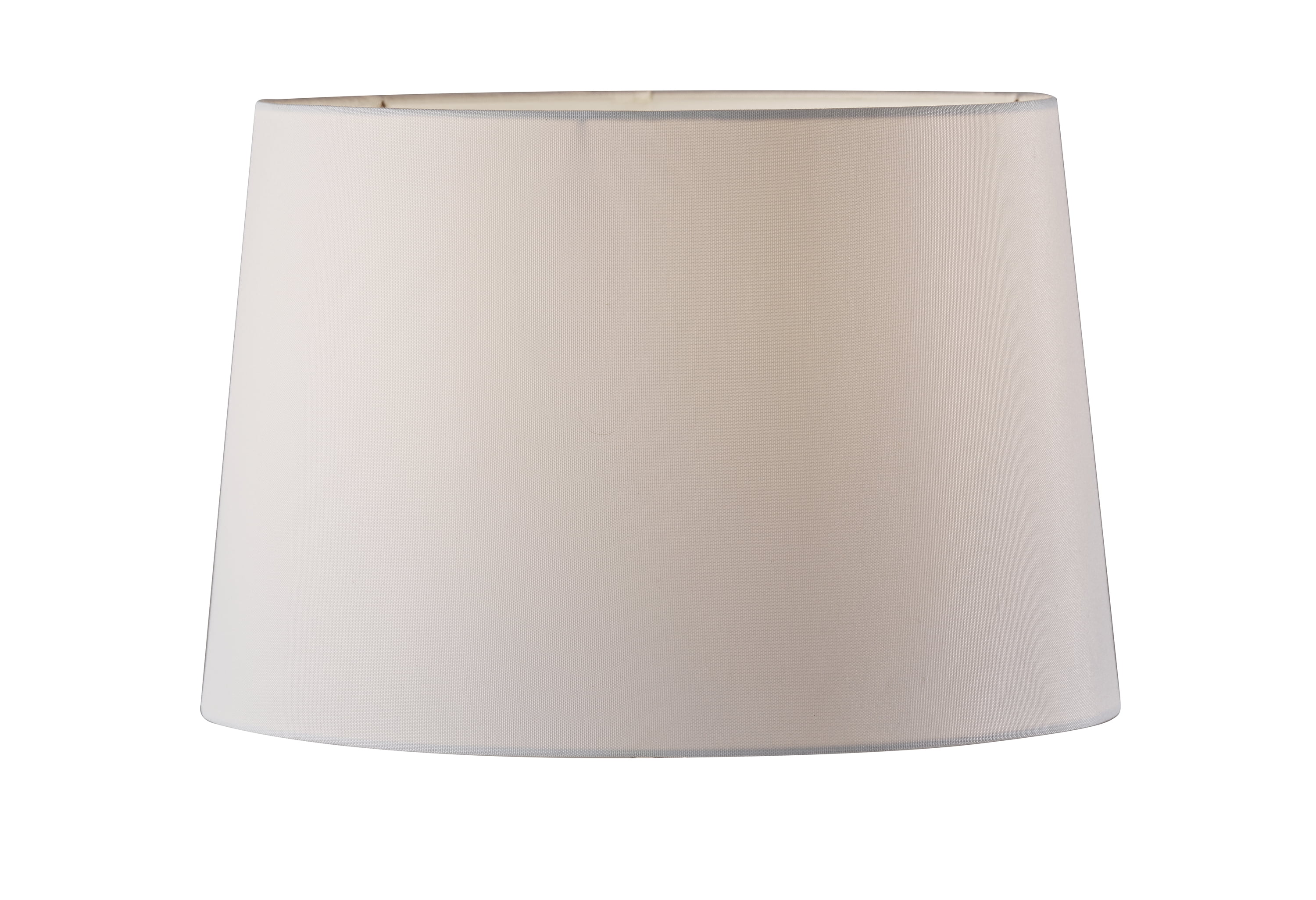 Lamp Shades Set of 2 White Small Hardback Drum 10" Top x 12"B x 11"H 