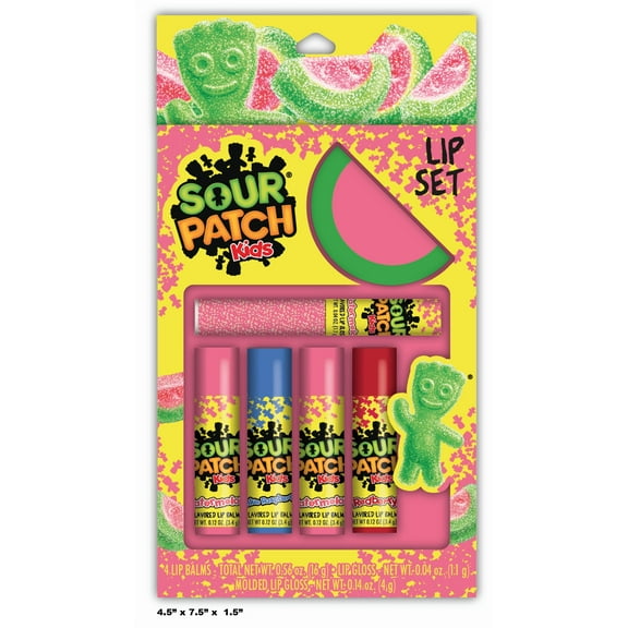 Sour Patch Kids Lip Set, 6 Pieces
