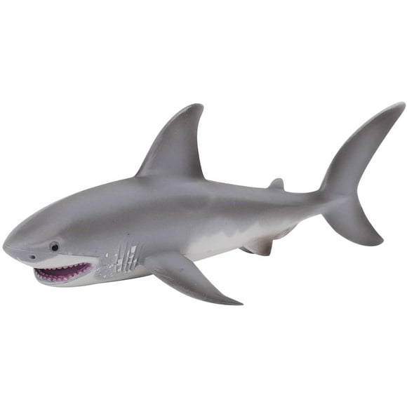 Lifelike Shark Shaped Toy Realistic Ocean Animals Sea Creatures Shark Toy Motion Simulation Animal Model Soft Squeezable Toys Animal Dolls for Kids Baby Xmas Birthday Gifts,17cm