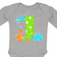 thumbnail image 4 of Inktastic Dinosaur First Birthday Party Boys or Girls Long Sleeve Baby Bodysuit, 4 of 5