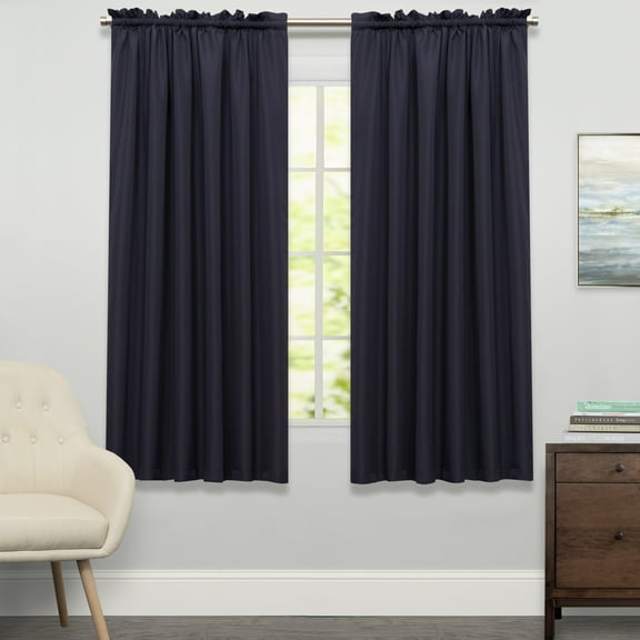 Ribcord Tailored Window Curtain Single Panel 63"x54"