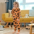 thumbnail image 5 of Boys Pajamas Girls Pajama Pumpkin and Ghost Black Cute Comfortable Cotton Two-piece Pajama Set, 5 of 7