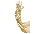 thumbnail image 5 of INSPIRE CHIC Women's Faux Leather Long Sleeve Fingerless Gloves Arm Warmers for Cosplay Fashion One Size Gold, 5 of 6