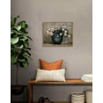 thumbnail image 4 of Drsoum Vintage Classical Canvas Wall Art Framed Oil Painting 11x14in The Flowers of a Vase Room Decor for Bathroom Bedroom Kitchen - Natural Framed, 4 of 7