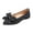 Black, variant on Willtoo Women Polka Dot Bow Ballet Flats Square Toe Shallow Slip On Mary Jane Shoes Lightweight Soft Sole Fashion Casual Flat Shoes