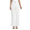 thumbnail image 3 of Lands' End Women's High Rise Wide Leg Linen Pleated Pants, 3 of 3