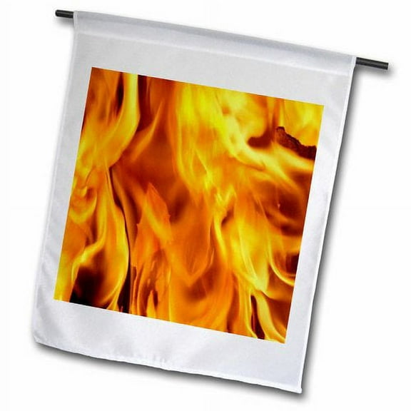 3dRose, Close-up of fire flames, Jodhpur, -AS10 AJE0285 - Adam Jones, 18 x 27 inch Garden Flag