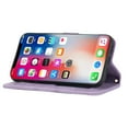 thumbnail image 2 of Dteck For iPhone XS/X 5.8 inch Card Case,Luxury PU Leather Magnetic Closure Flip Folio Wallet with Shoulder Strap Kickstand Cover.For iPhone XS/X,Lightpurple, 2 of 9