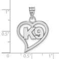 thumbnail image 3 of Sterling Silver K9 Heart Pendant QPBS040PNSS, 3 of 3