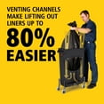 thumbnail image 3 of Rubbermaid Commercial Slim Jim with Venting Channels, 23 gal, Plastic, Black, 3 of 7
