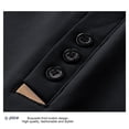thumbnail image 5 of KeShDi Summer Linen Tshirt Mens Shirts Polo Shirt Men's Summer Casual Short Sleeve Top Solid Color T-shirt Half Sleeve Short Sleeve Collar Top/Shirt Black 4X, 5 of 8