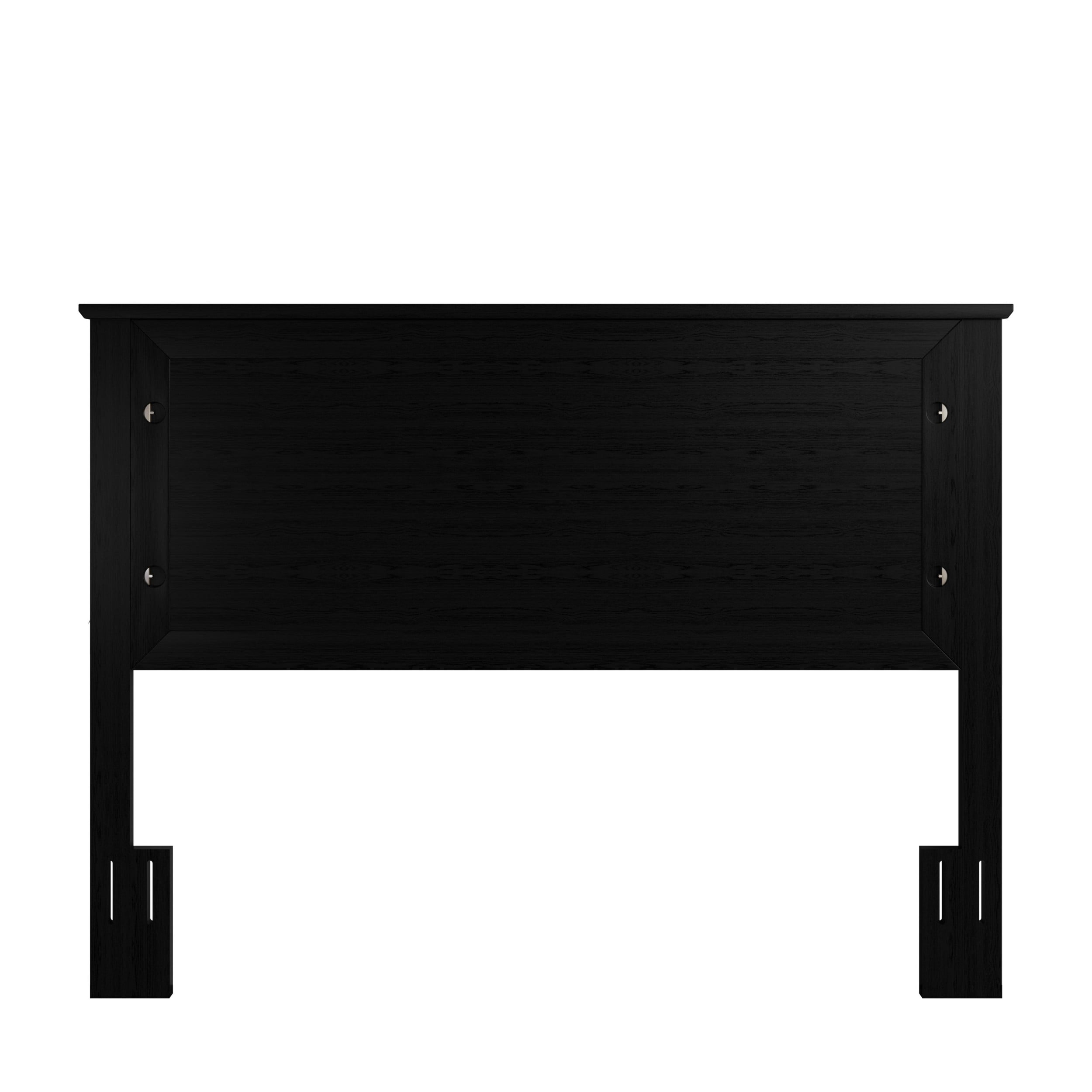 Home Design Raleigh Full/Queen Wood Headboard, Black