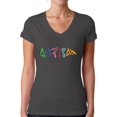 thumbnail image 1 of Awkward Styles Women's Autism Autistic Support V-neck T-shirt for Autism Awareness, 1 of 4
