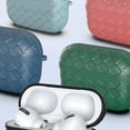 thumbnail image 5 of Compatible avec Uniquement les Airpods 3, Coque de Protection en TPU Tissé et Texture en Cuir, 5 of 5