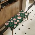 thumbnail image 4 of Psesaysky Xmas Candy Print Rectangle Bench Cover, Stretch Washable Long Dining Bench Slipcover with Elastic Edge Removable Seat Cushion Protector for Bedroom, Living Room, 4 of 7
