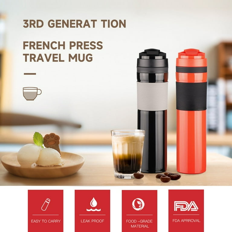 Travel Coffee Press - Portable French Press Coffee Maker with