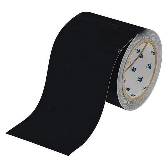 Brady Floor Tape,Black,4 inx100 ft,Roll 104370