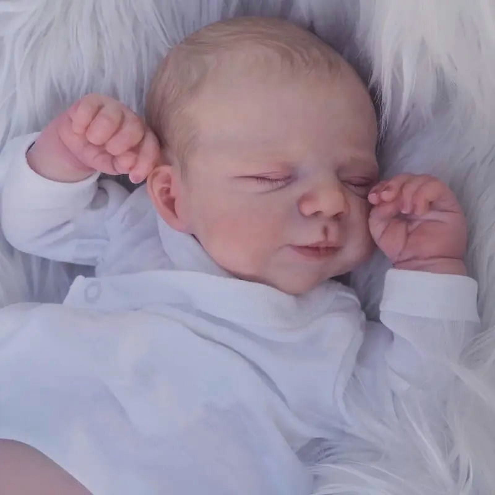 19 Inch adorable reborn baby doll - realistic details, hand-painted appearance, cute and real - perfect for collection and gift giving