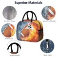 thumbnail image 2 of Thermal Lunch Tote for Athletes & Players - Football, Volleyball, Golf Print - Durable & Lightweight - Ideal for Games, Practice, Work, 2 of 2