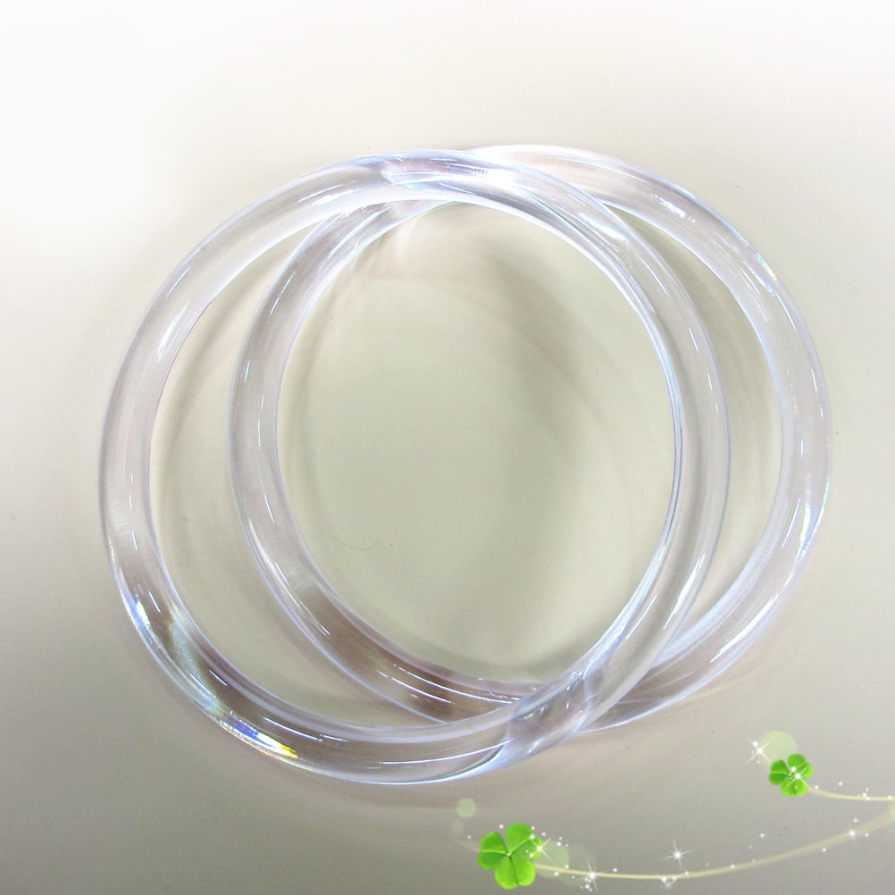 Poignées de sac rondes transparentes en plastique,... – Grandado