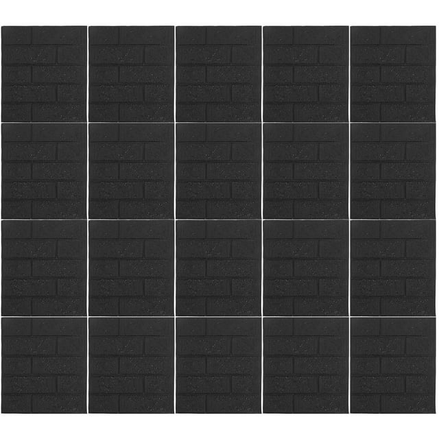 20 piezas pegatinas para paredes de ladrillo de simulación papel tapiz de ladrillo 3D decoración de pared autoadhesiva