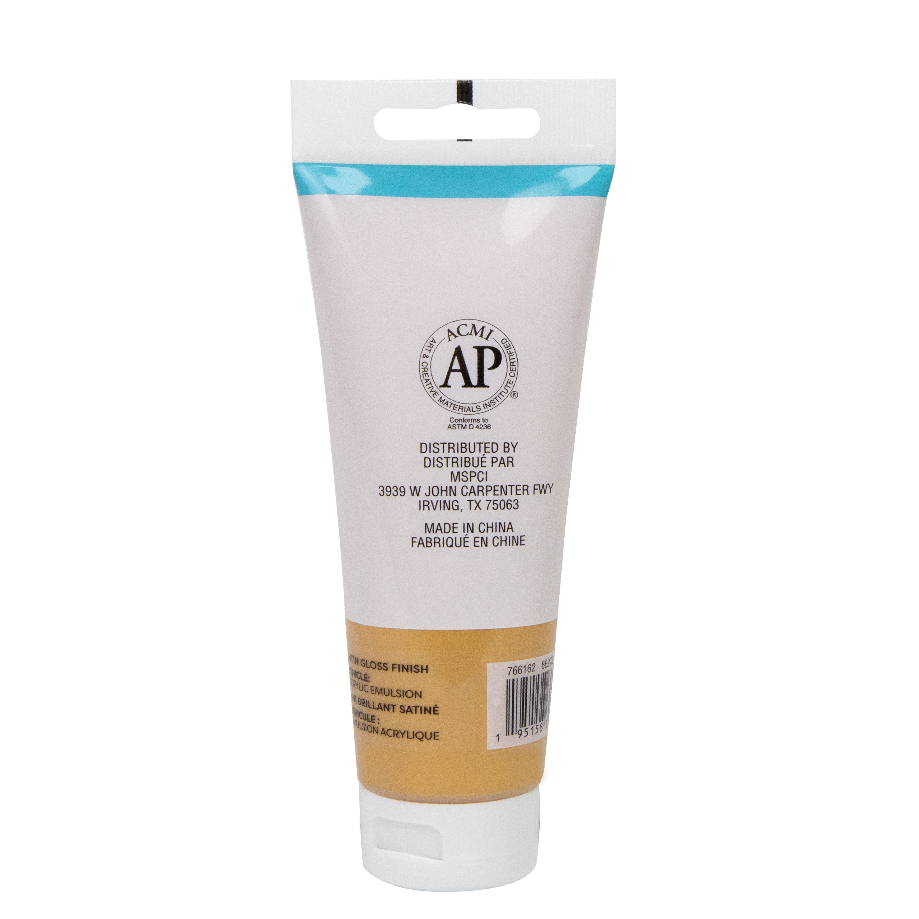 Artist's Loft Soft Body Acrylic Paint, Low Viscosity Satin-Gloss Academic Level 1, Gold, 4 fl. oz., 12-Pack