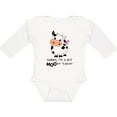 thumbnail image 3 of Inktastic Sorry, I'm a Bit Moody Today Cute Cow Pun Boys or Girls Long Sleeve Baby Bodysuit, 3 of 5