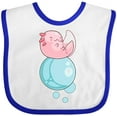 thumbnail image 3 of Inktastic Cute Axolotl Sitting on a Bubble Boys or Girls Baby Bib, 3 of 4