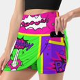 thumbnail image 3 of Bright And Colorful Comic Book Art Women's skirt With Pocket Vintage Skirt Printing A Line Skirts Summer Clothes Comic Book, 3 of 7