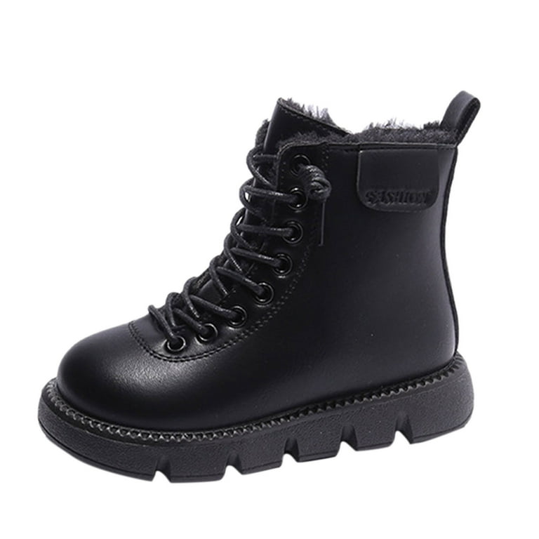 Girls size 12 black boots sale