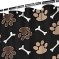thumbnail image 3 of Paw Prints and Bones Shower Curtain 84"x72" ,Bathroom Decorative Shower Curtains Set with 12 Hooks,Modern Waterproof Washable Shower Curtain, 3 of 6