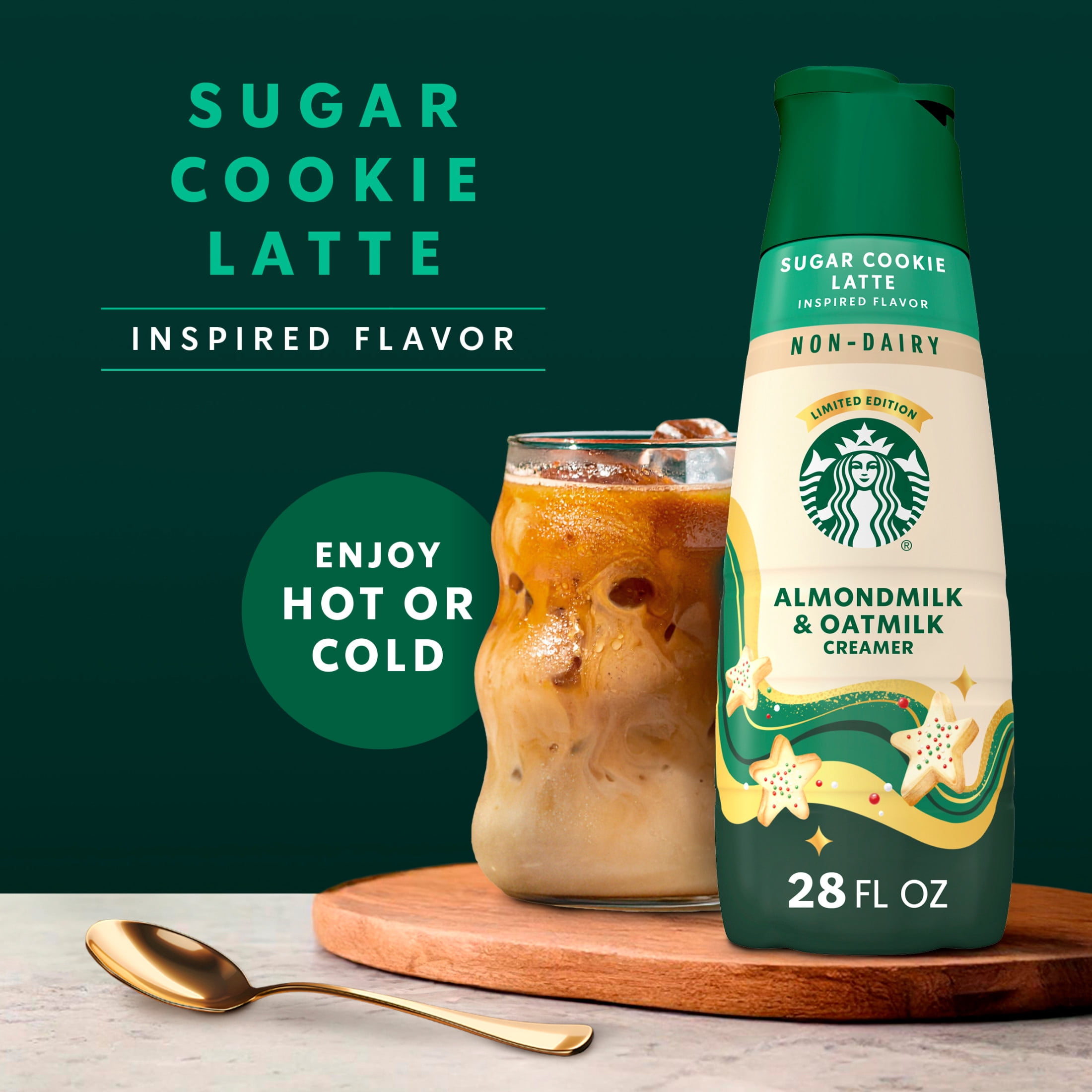 Starbucks Sugar Cookie Latte Inspired Non-Dairy Creamer, 28 fl.oz. Bottle 28 fl oz