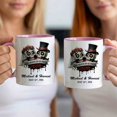 thumbnail image 3 of Customizaholic Till Death Do Us Part Personalized Skull Wedding Mug – Custom Couple Names & Date Gothic Anniversary Coffee Mug Gift, 3 of 5