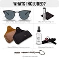 thumbnail image 2 of Ray-Ban RB3716 CLUBMASTER METAL Square Shaped Non-Polarized Sunglasses for Men & Women - Includes Official RAYBAN Eyewear Kit - Ideal Formal & Casual Wear Sunglasses - Blue Lens, 2 of 7