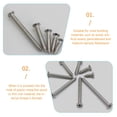 thumbnail image 2 of 300 Pcs Vis en Acier Inoxydable Tête Plate Vis Assorties Rainure Croisée Vis Auto-Tappantes, 2 of 8
