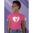 thumbnail image 2 of Mom And Baby Heart Silhouette Shaped T-Shirt Women -Image by Shutterstock, Female Small, 2 of 4