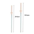 thumbnail image 5 of Zioy 1 Set Silicone Straw Universal Heat Resistant Long Straws Durable Reusable Straw Nozzle for 30oz And 40oz Cups, 5 of 6