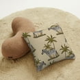 thumbnail image 3 of Square Throw Pillow Covers with Core, African Zebra Print Pillows for Sofa Beds, 16 x 16 inches Brown, 3 of 9