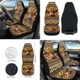 thumbnail image 2 of HUIACONG Leopard Cow Car Seat Covers Full Set of 12 Car Steering Wheel Cover Easy to Install Auto Seat Belt Cover Car Trash Can Car Organizer Rear View Mirror Protector Fit for Most Car SUV, 2 of 6