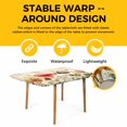 thumbnail image 4 of Mushrooms Table Cloths for 6 Foot Rectangle Tables, Spring Floral Farmhouse Botanical Patio Waterproof Elastic Fitted Tablecloths, Washable Rectangular Table Cover for Camping, 4 of 8